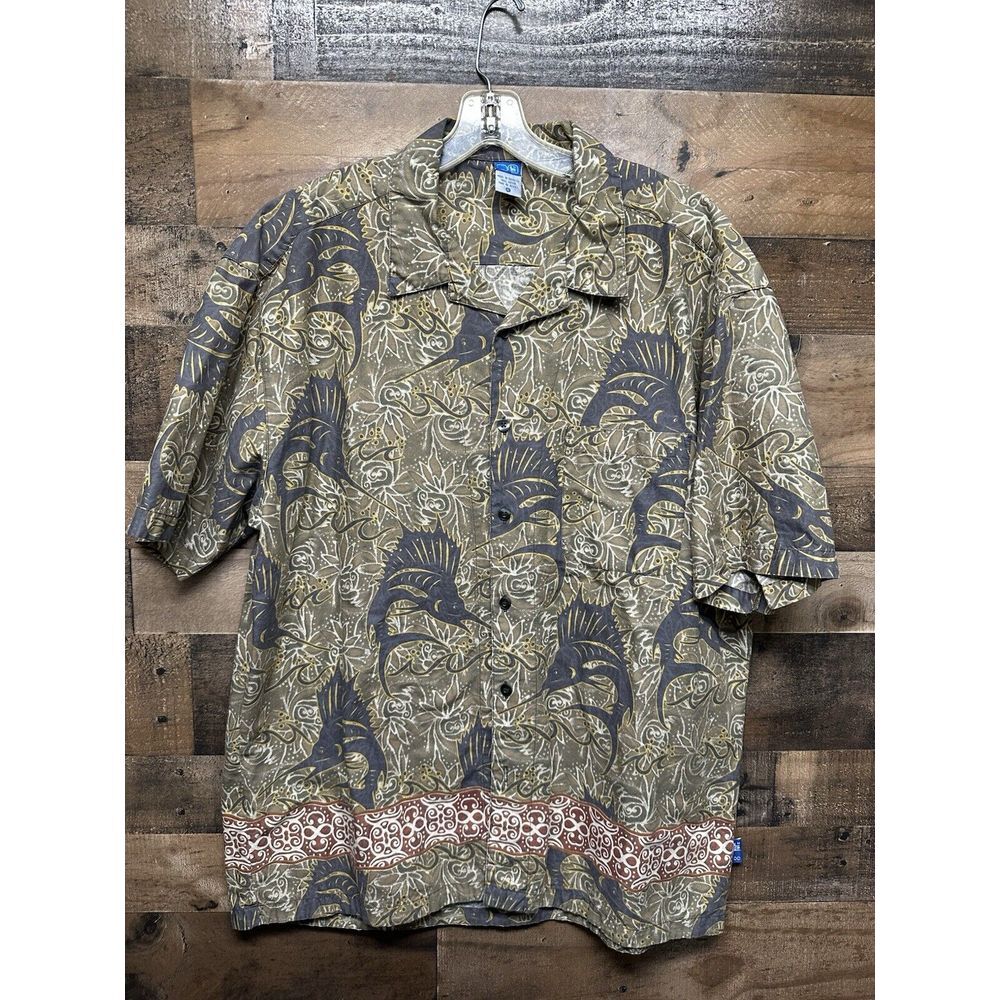 VTG L2 Men's Short Sleeve Button‎ Up Size X-Large